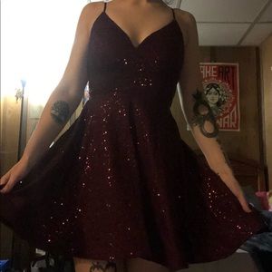 Formal Short Sequin Dress